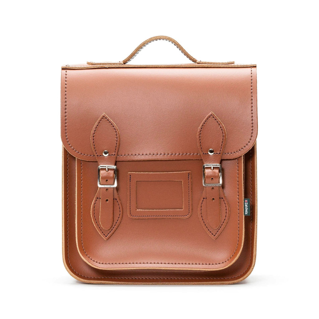Handmade Leather City Backpack in Chestnut