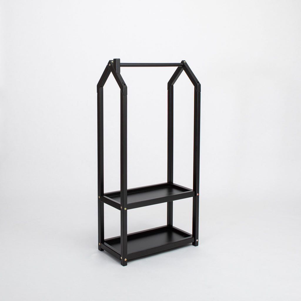 Montessori House-Shaped Clothing Rack – Enhance Child's Creativity by Montessori House Bed at www.brixbailey.com