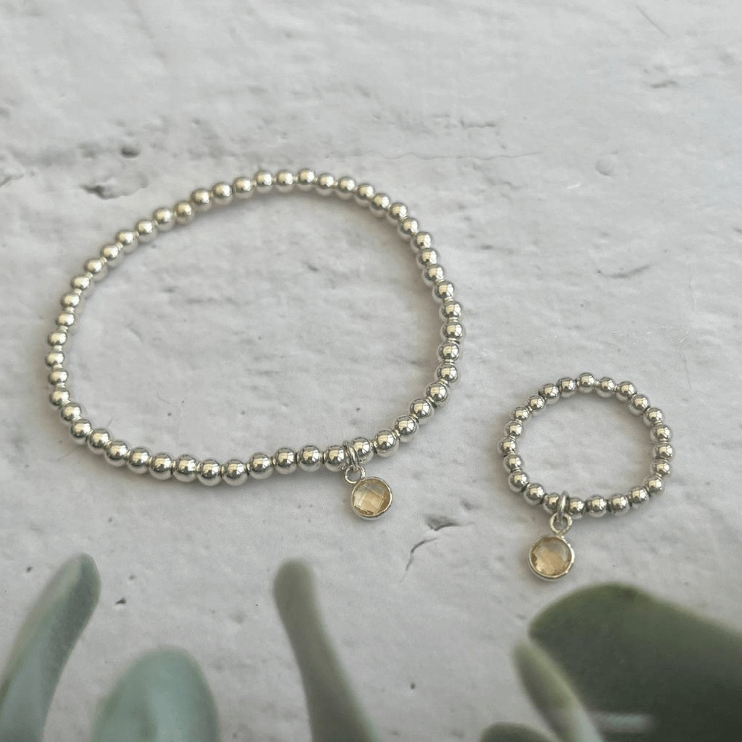 Citrine November Birthstone Jewellery Set