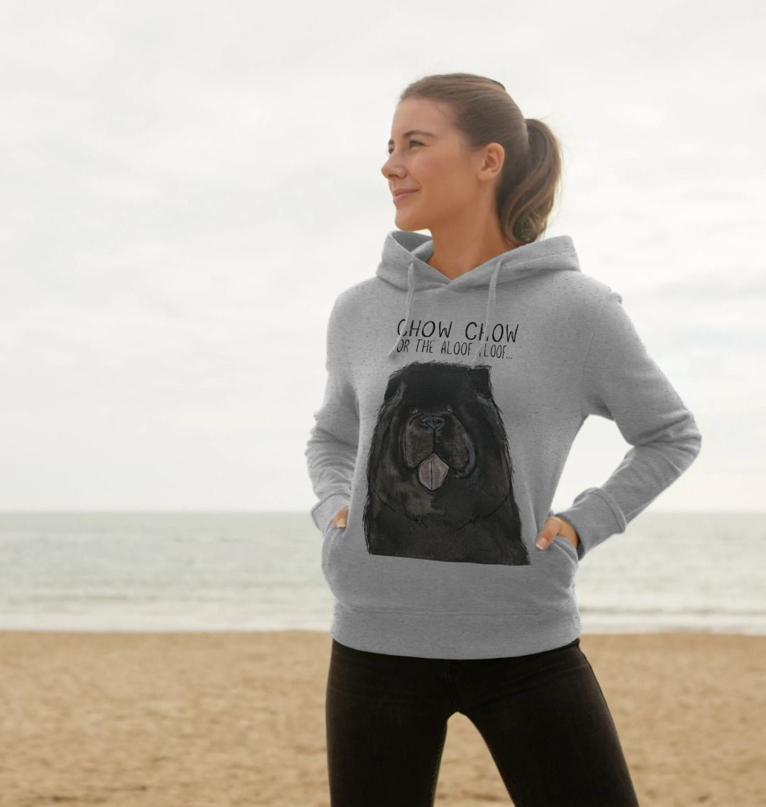 Black Chow Chow Women's Hoodie