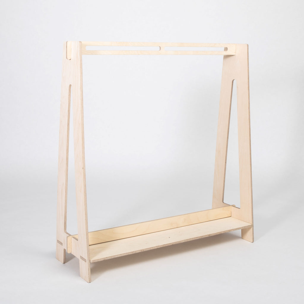 Toddler Dress Up Rack – Montessori Inspired Organizational Tool by Montessori House Bed at www.brixbailey.com