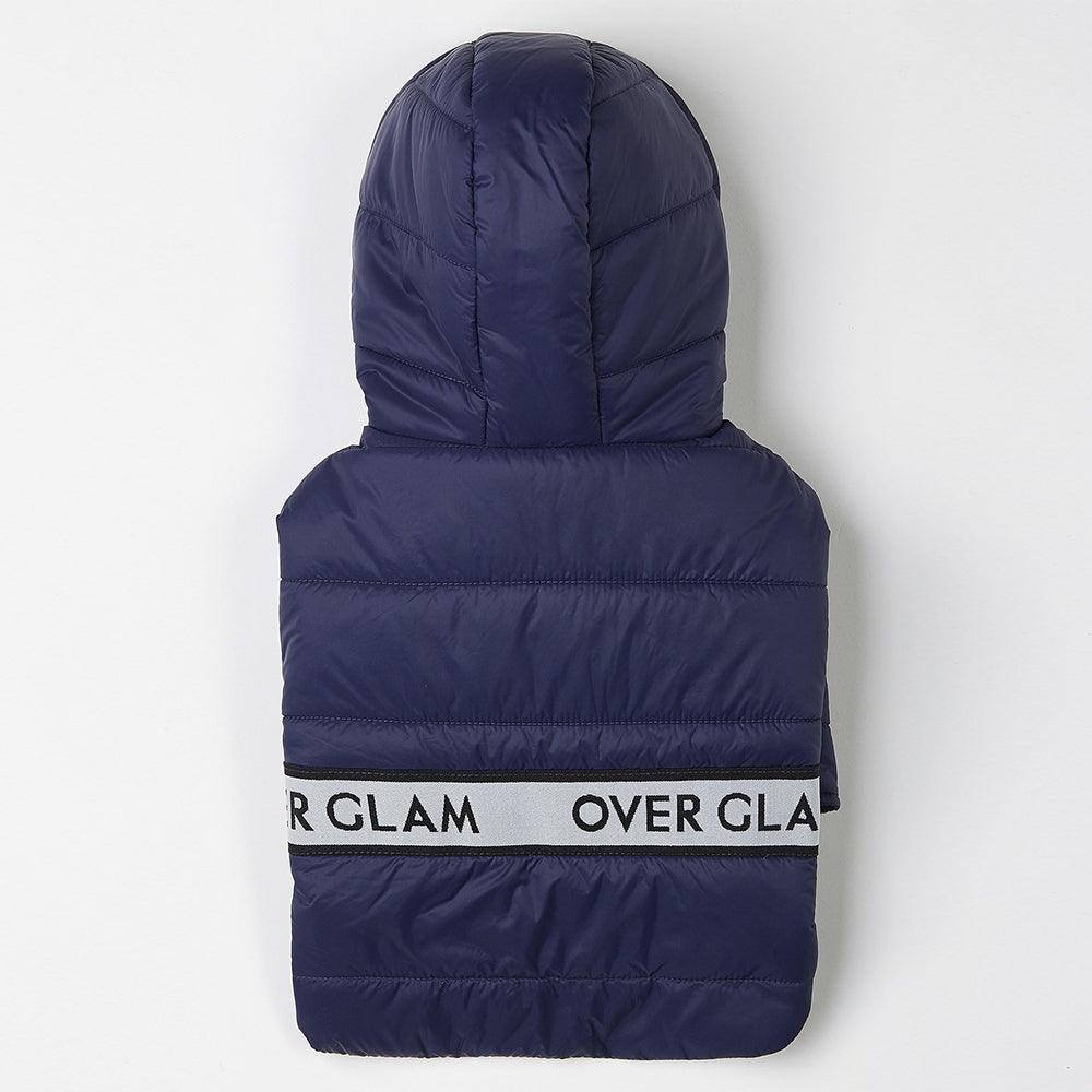 Navy Zip Up Puffer Jacket