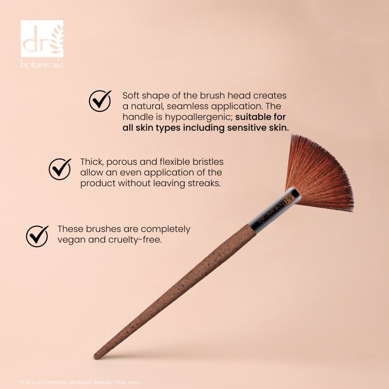 Coffee Ground Fan Brush for Makeup