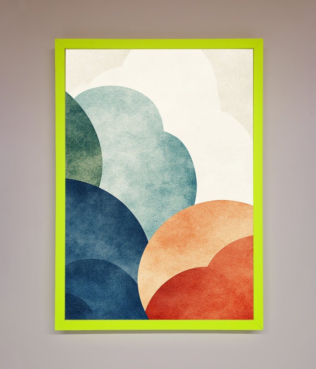 Colour Clouds Framed Wall Art