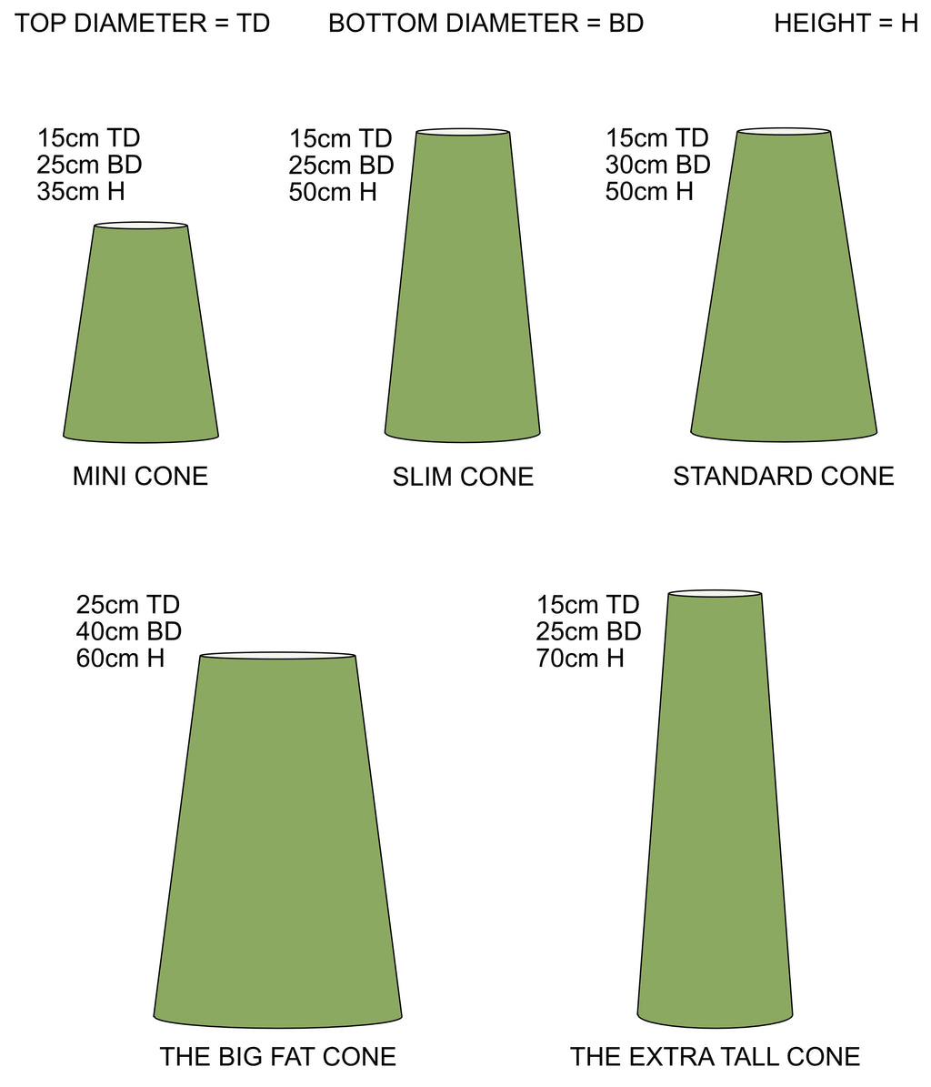 Purple Velvet cone lampshade, extra tall lampshade