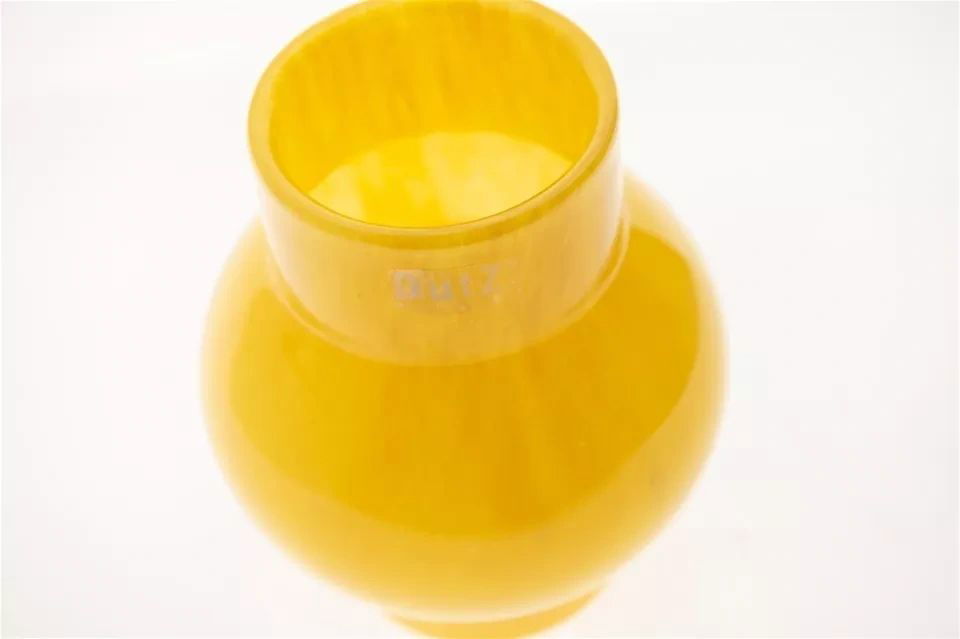 Corn Yellow Glass Vase Small 17cm