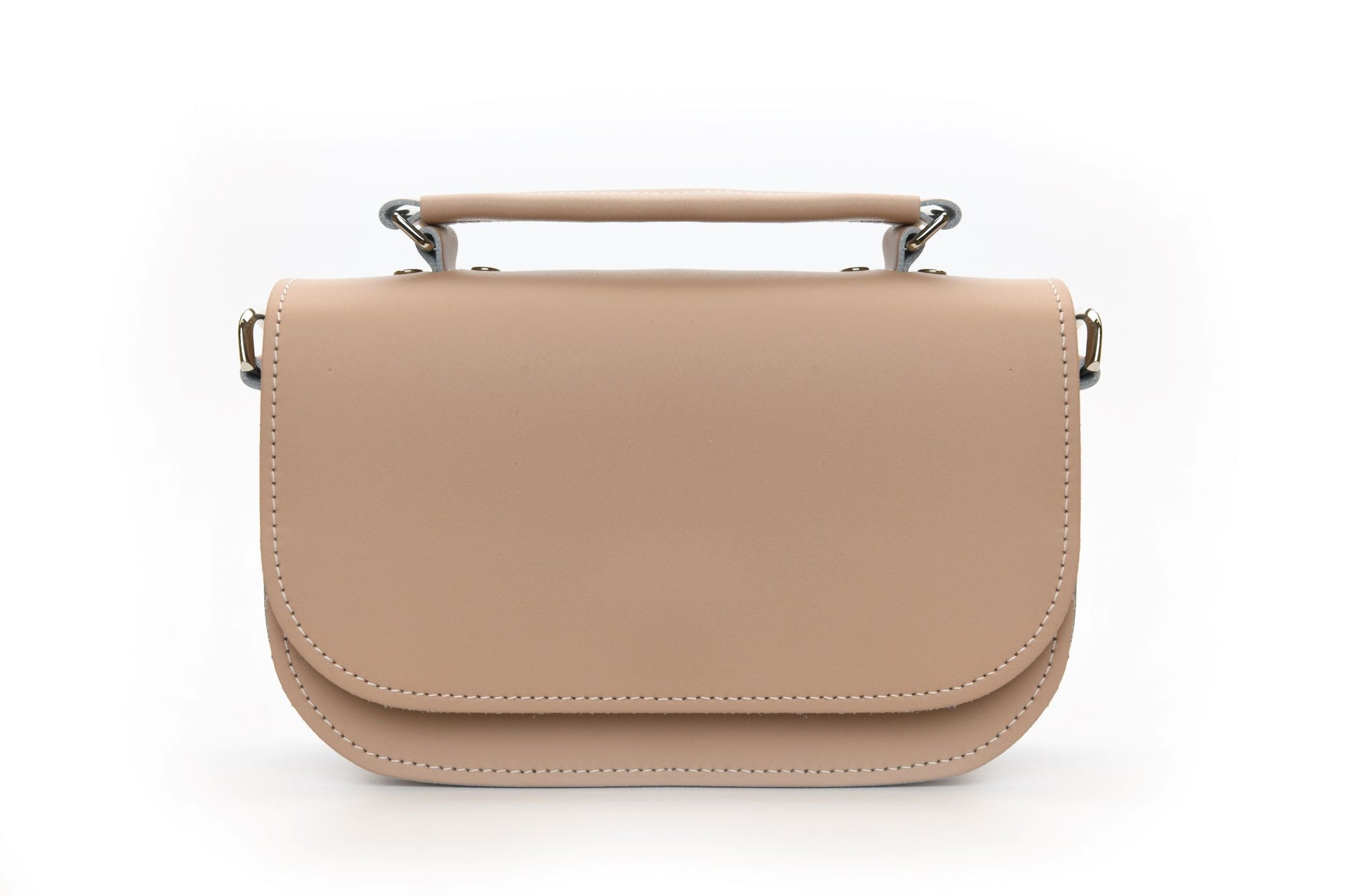 Aura Handmade Leather Bag in Iced Coffee