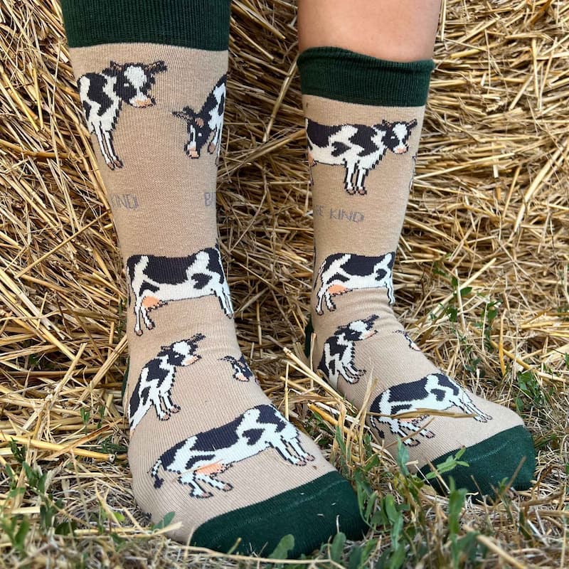 Green Cow Bundle of 2 Bamboo Socks