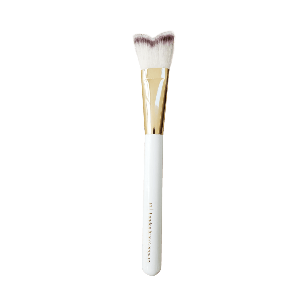 Curved Heart Shaped Brow and Lash Cleansing Brush