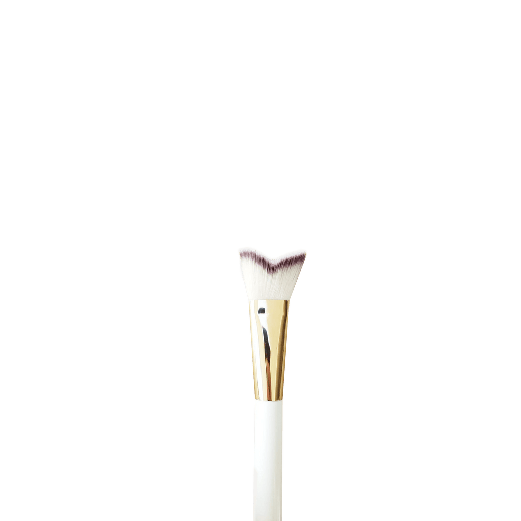 Curved Heart Shaped Brow and Lash Cleansing Brush
