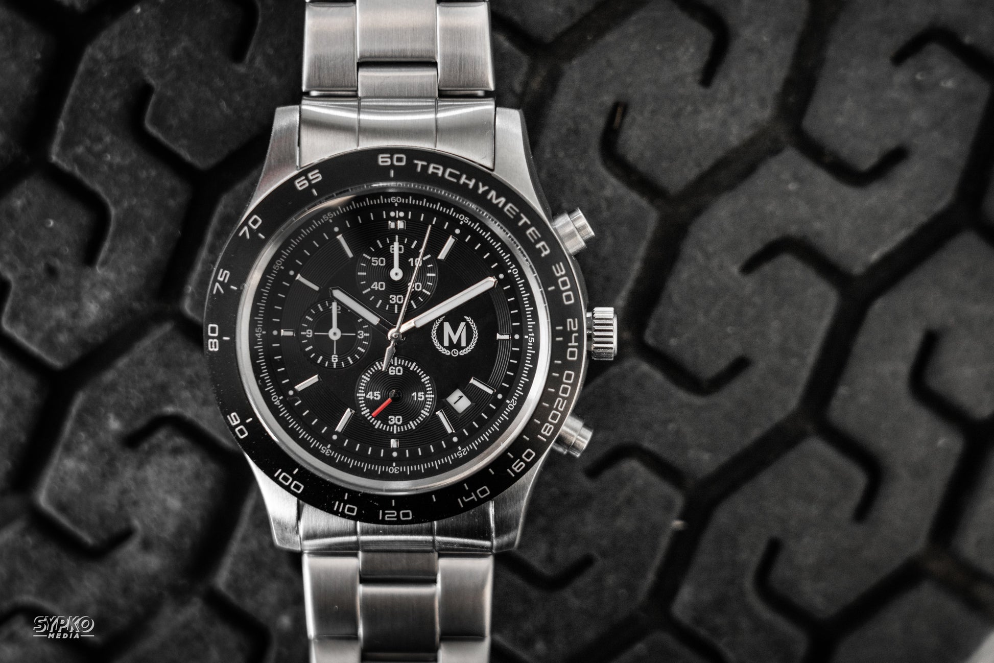 GT Chronograph Watch with Metal Strap