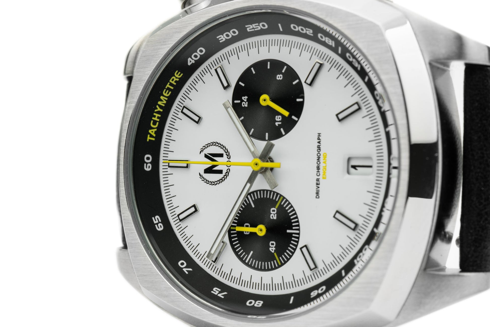 Driver Chronograph MkII Panda Dial Mecha-Quartz Racing Watch