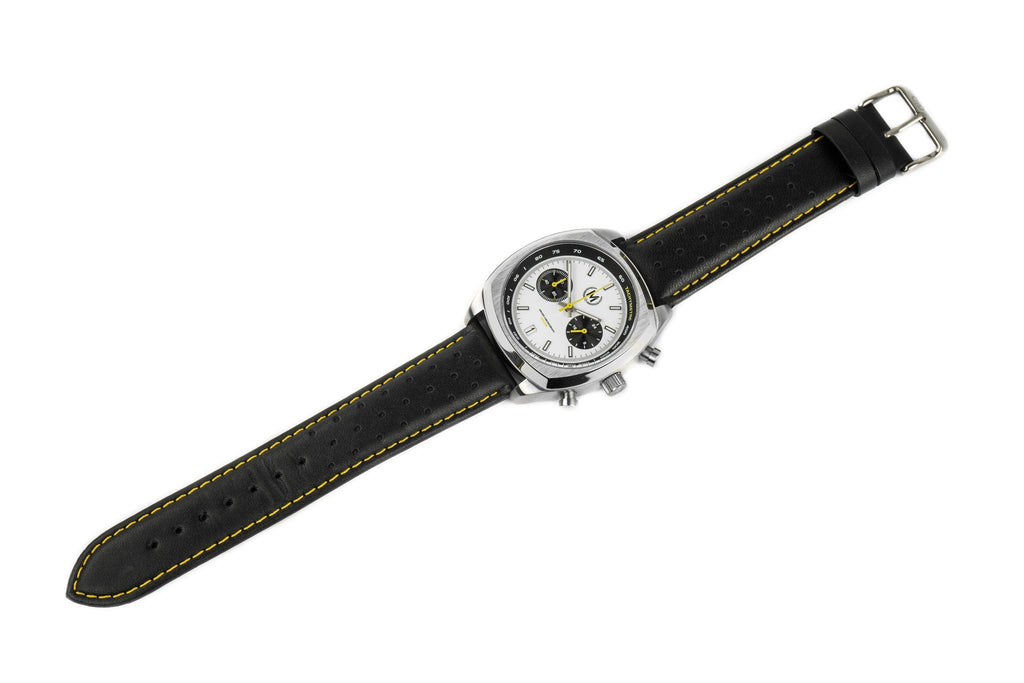 Driver Chronograph MkII Panda Dial Mecha-Quartz Racing Watch