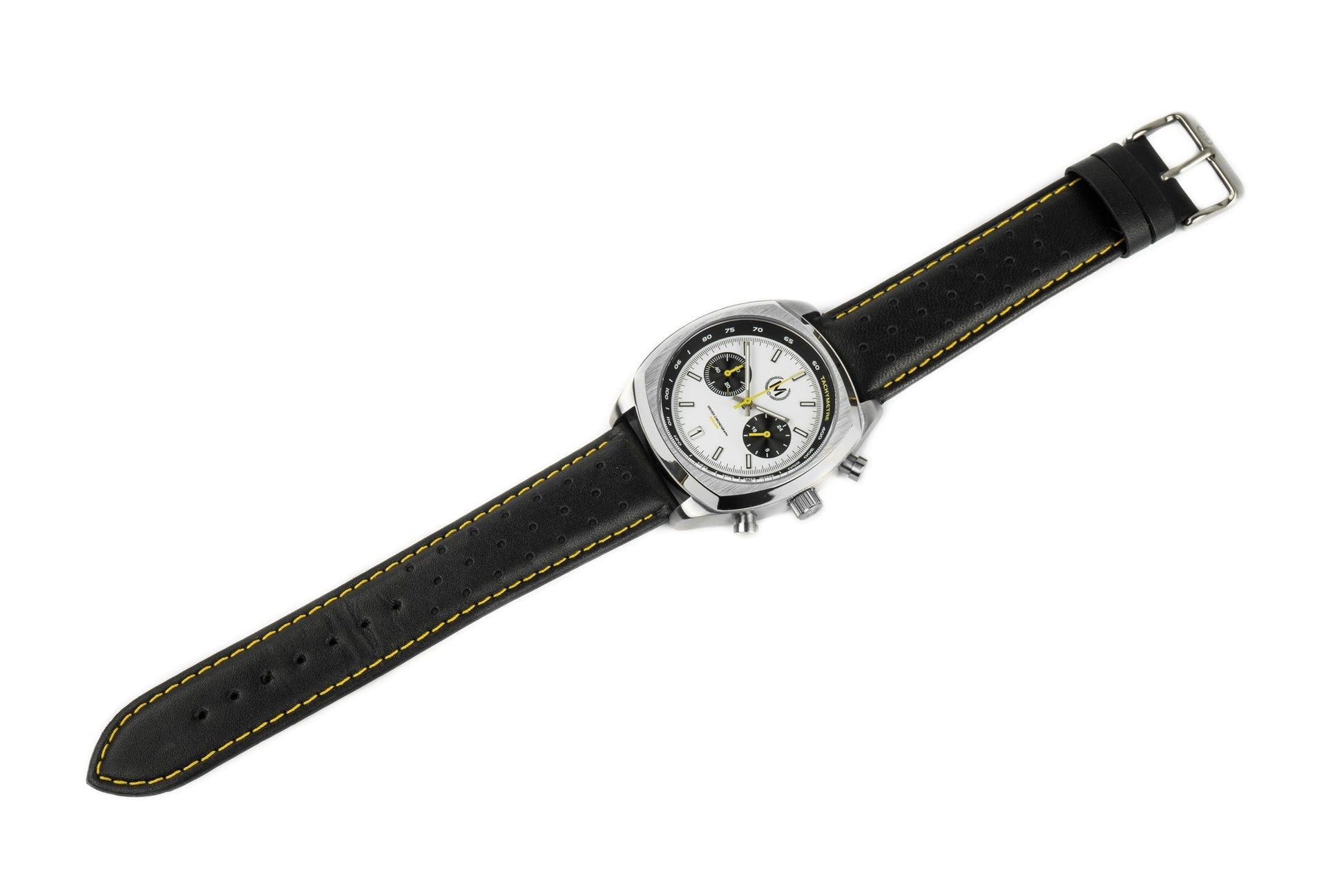 Driver Chronograph MkII Panda Dial Mecha-Quartz Racing Watch