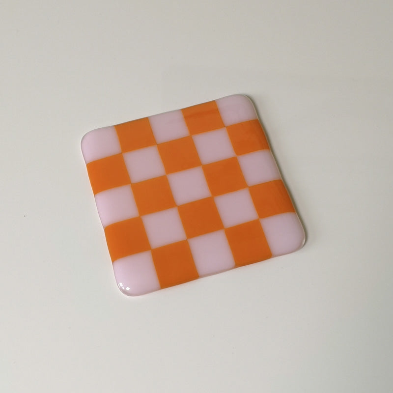 10cm Chequered Dual Coloured Coaster Bullseye Collection