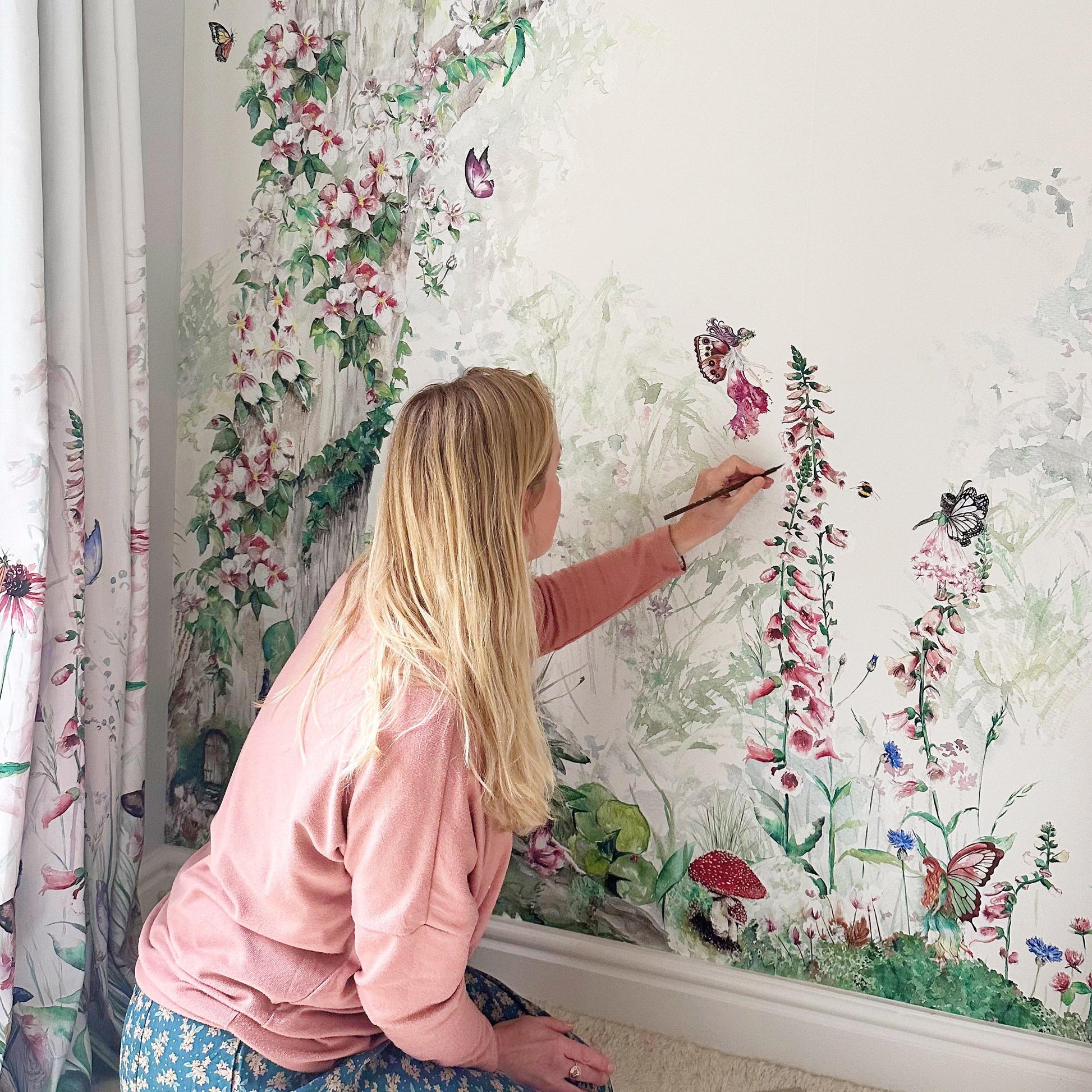 Flower Forest Mural Wallpaper
