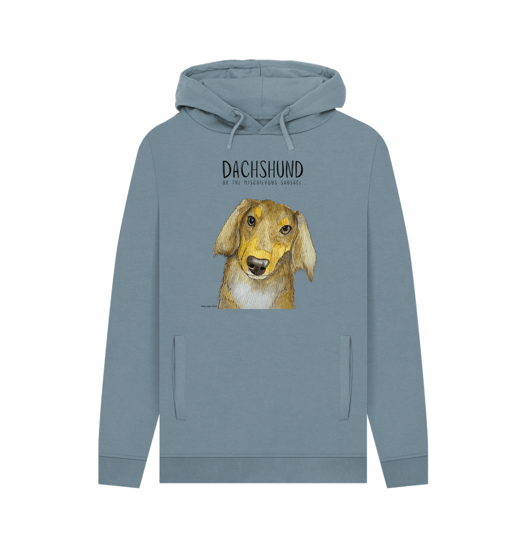 Long Haired Dachshund Hoodie Small Legs Big Attitude