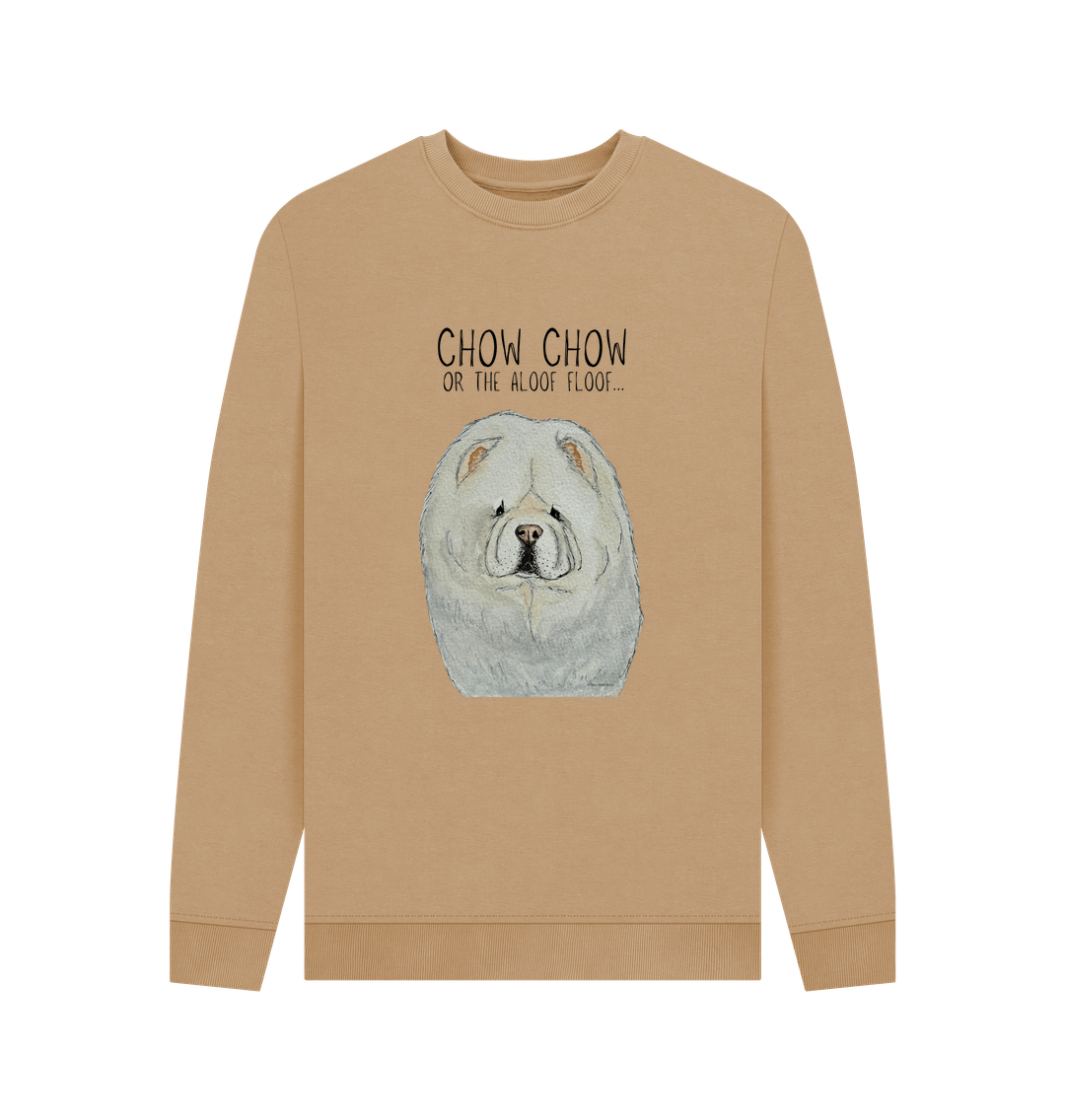 Cream Chow Chow Men's Crewneck Sweatshirt