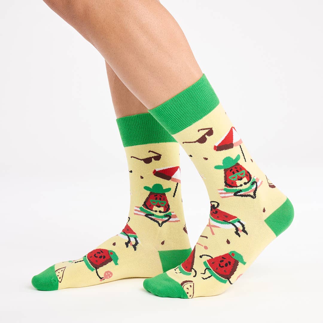 One in a Melon Watermelon Socks
