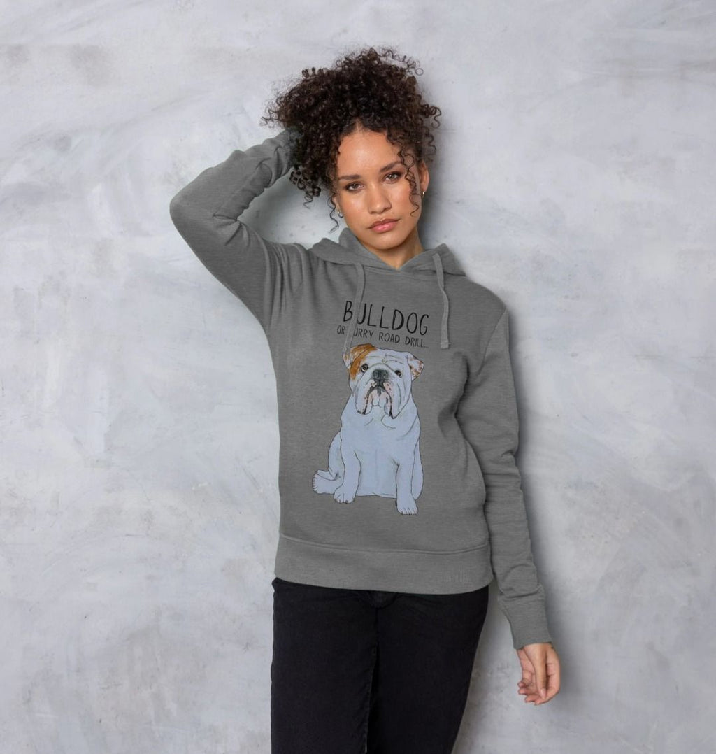 Bulldog Women's Hoodie in Soft Organic Cotton