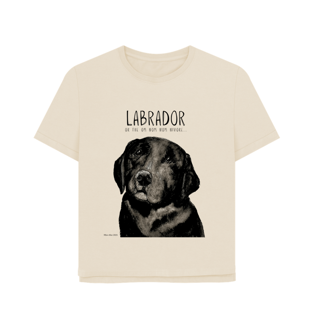 Feed Me Snacks and Compliments Black Labrador Relaxed Fit Tee