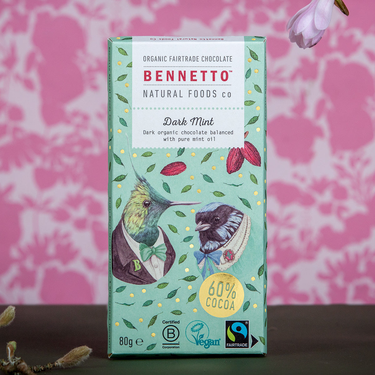 Dark Mint Organic Chocolate 60 Percent Cocoa