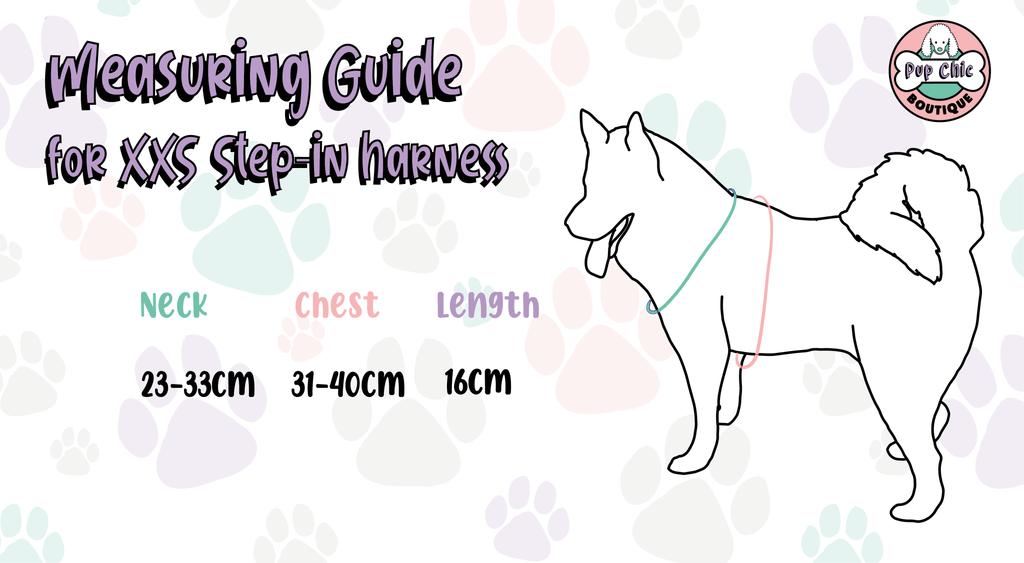 Daydreams and Unicorns Step In Adjustable Small Dog Harness XXS