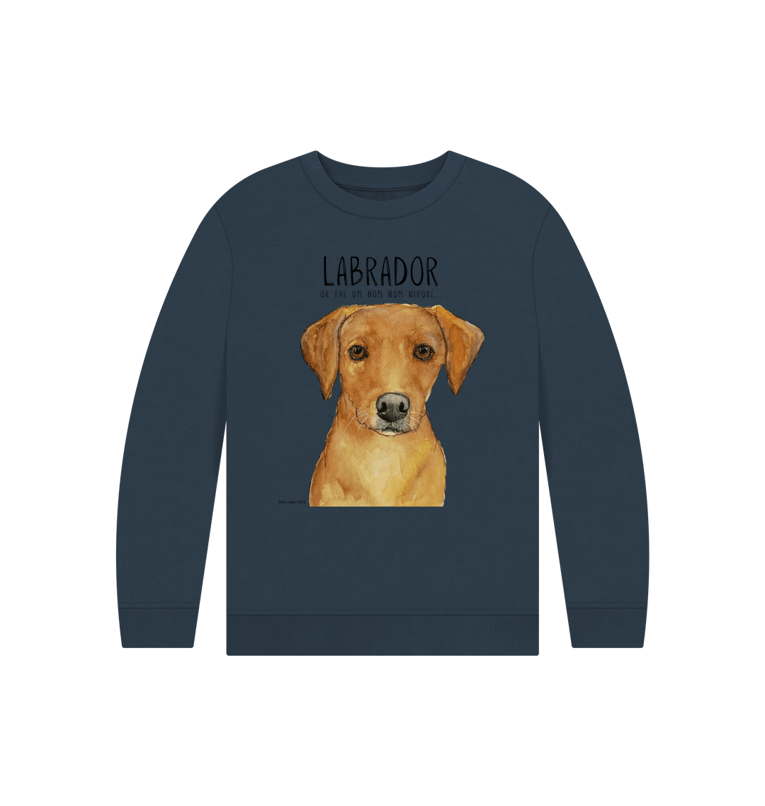 Crumb Catcher in Chief Fox Red Labrador Kids Sweatshirt