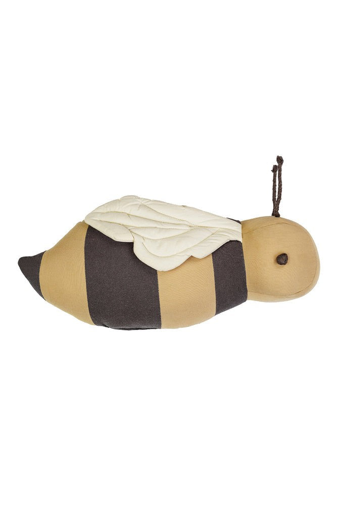 Buzzy Bee Cotton Poplin Pillow - Handmade, Child-Safe & Eco-Friendly Decor by Lorena Canals at www.brixbailey.com