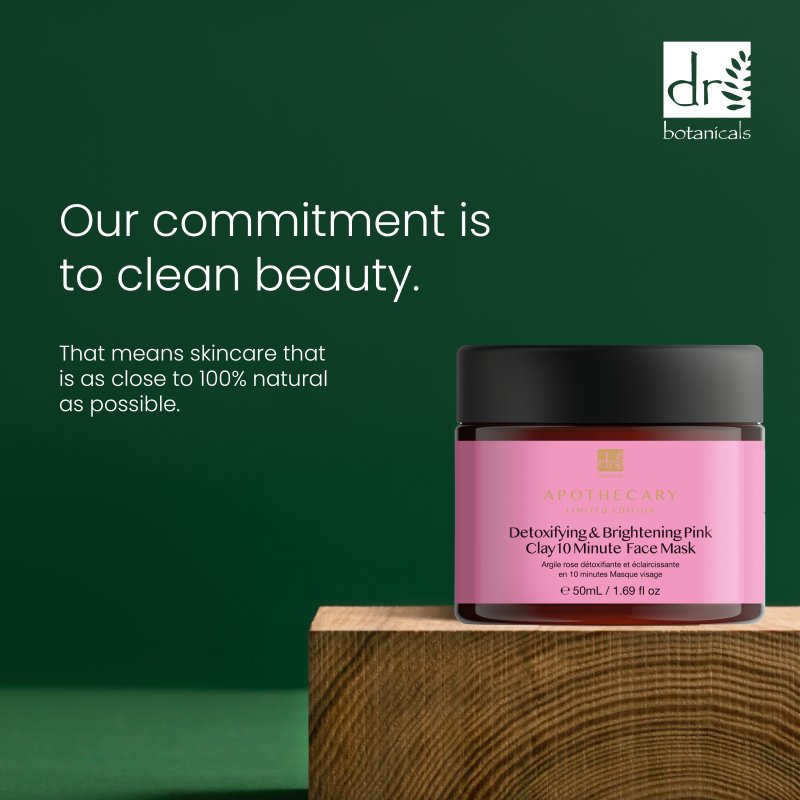 Pink Clay 10 Minute Detoxifying and Brightening Face Mask 50ml