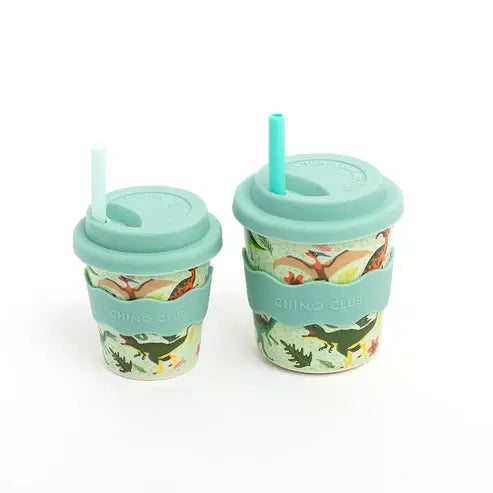 Dinosaur Babychino Cup 4oz with Silicone Lid