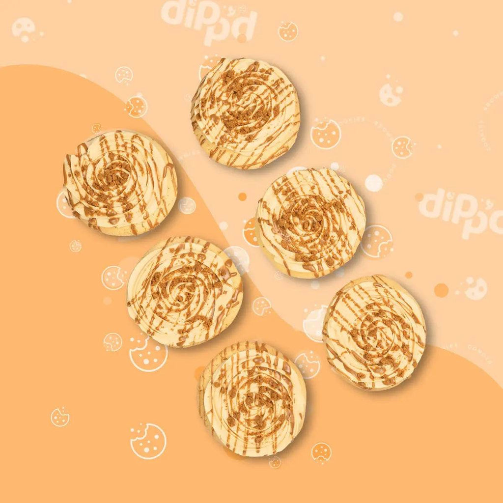 Biscoff Cookie Box - Pack of 6 Handpiped Treats