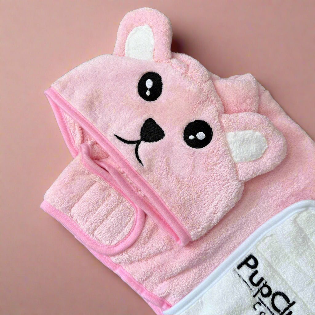 Pink Drying Robe for Dogs