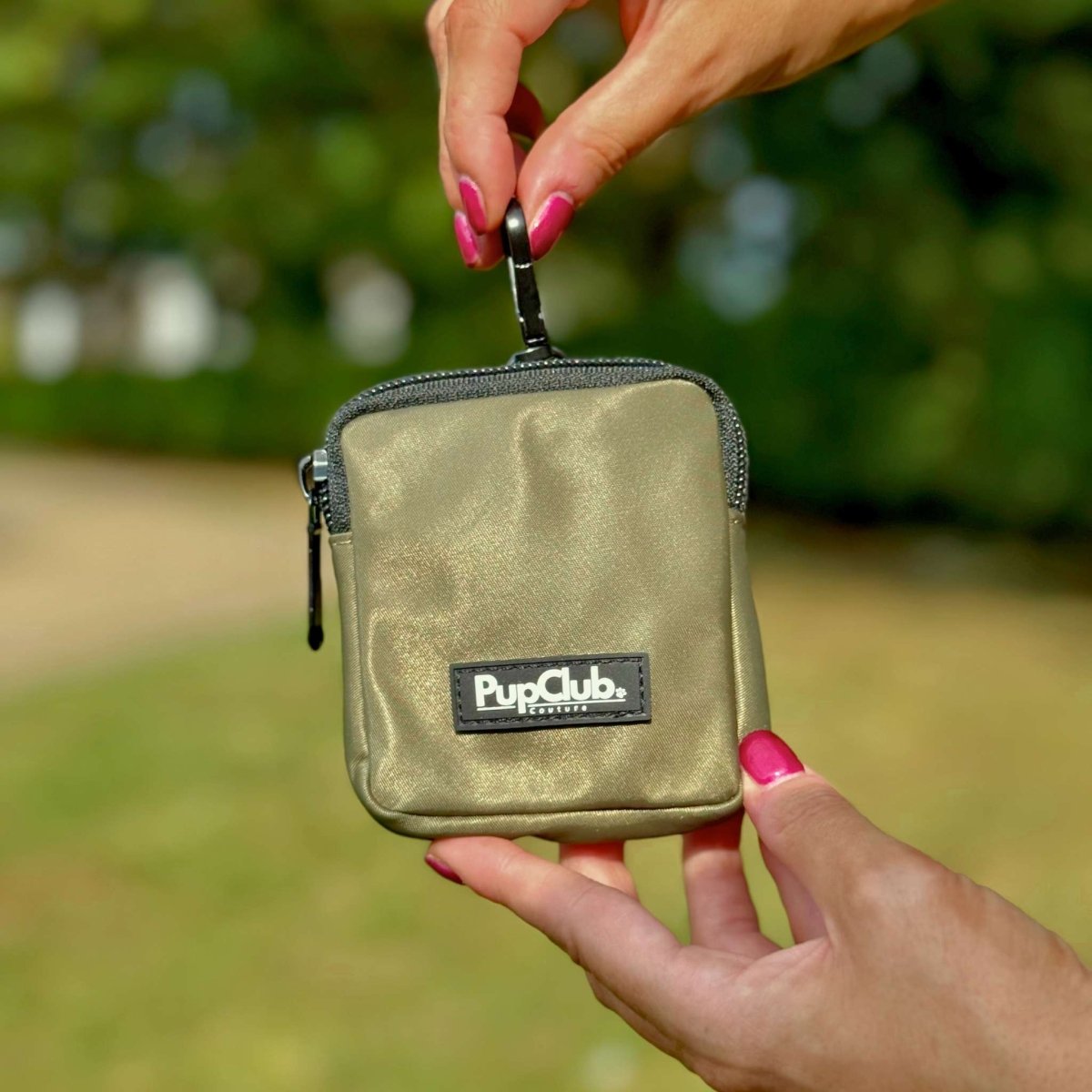 Dog Treat Pouch in Khaki Green