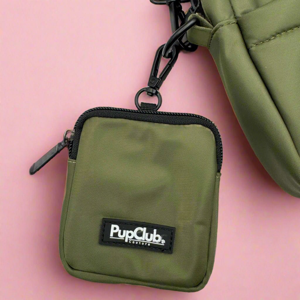 Dog Treat Pouch in Khaki Green