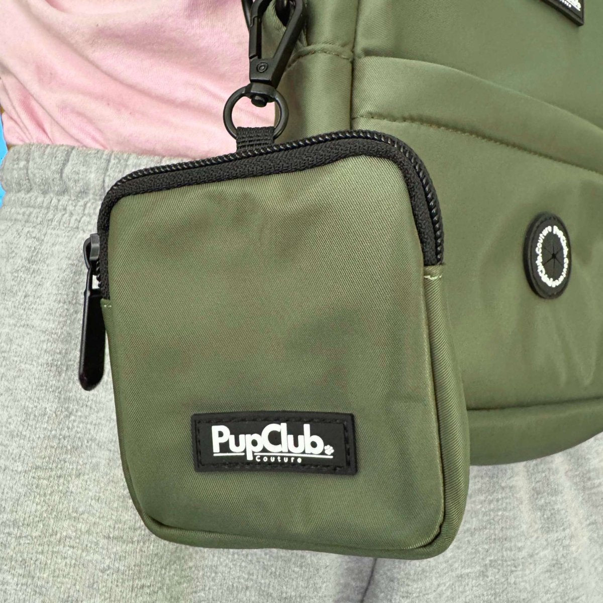 Dog Treat Pouch in Khaki Green