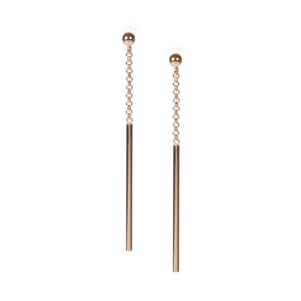 Enhance Your Style with Dots Fixed Long Earrings - Elegant & Versatile 925 Silver Jewelry by MyaMoon at www.brixbailey.com