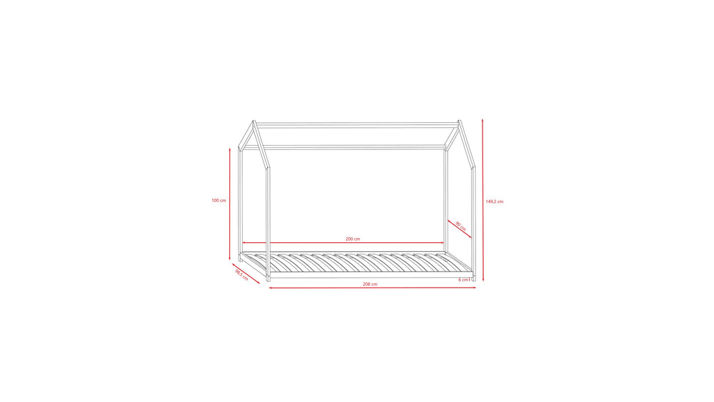 House Bed Bella - White
