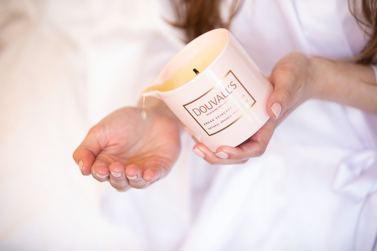 Argan Massage Candle Vanilla Jasmine and Ginger 180g