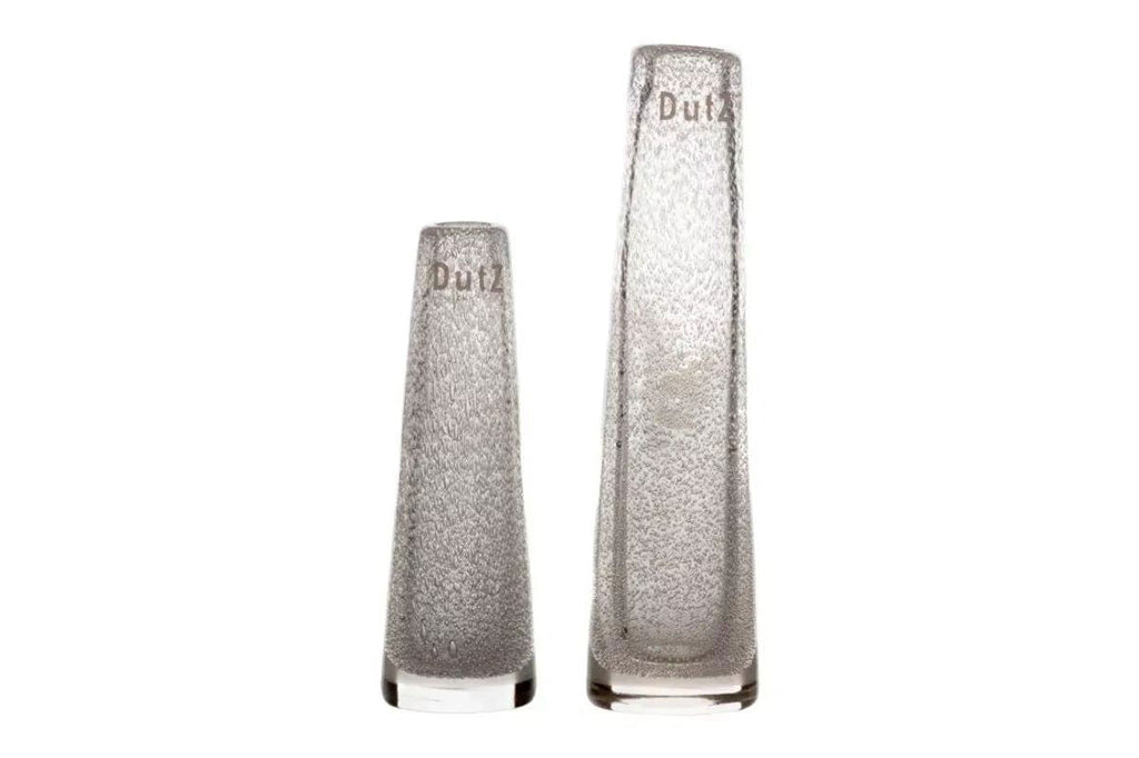 Clear Bubbles Solifleur Vase Mouthblown Glass