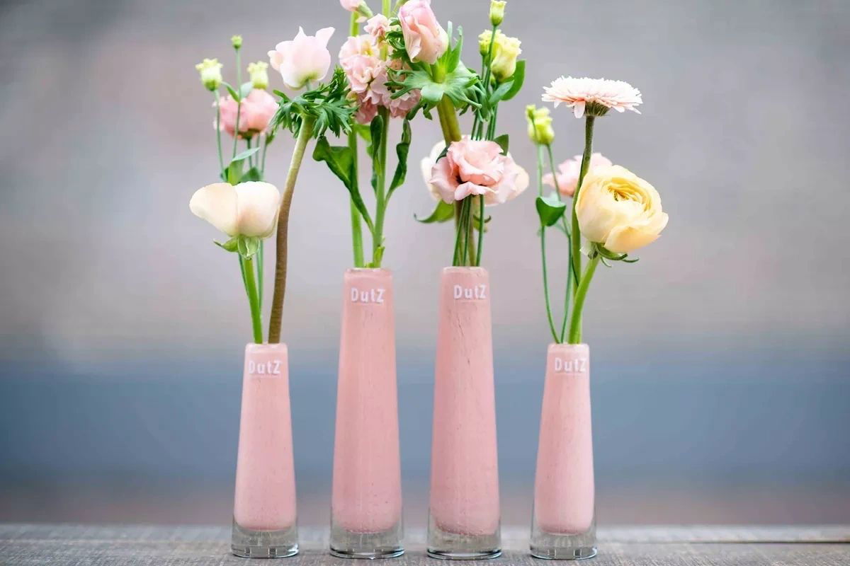 Apricot Solifleur Bud Vase Mouthblown Glass