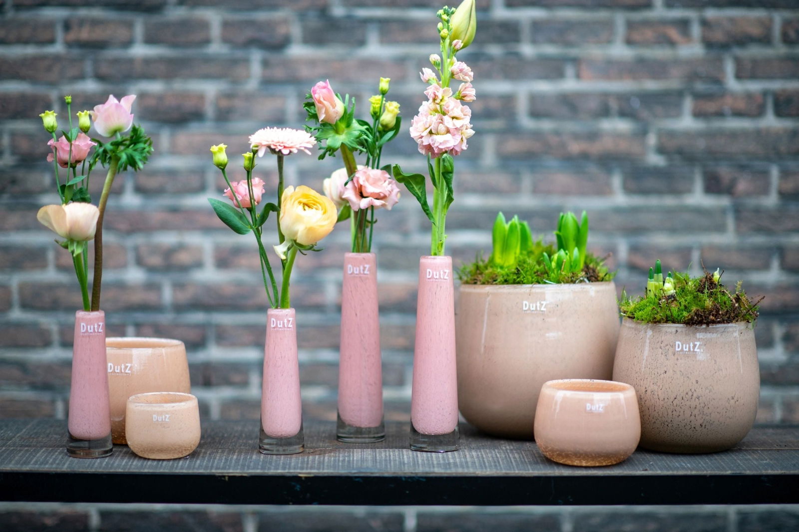 Apricot Solifleur Bud Vase Mouthblown Glass