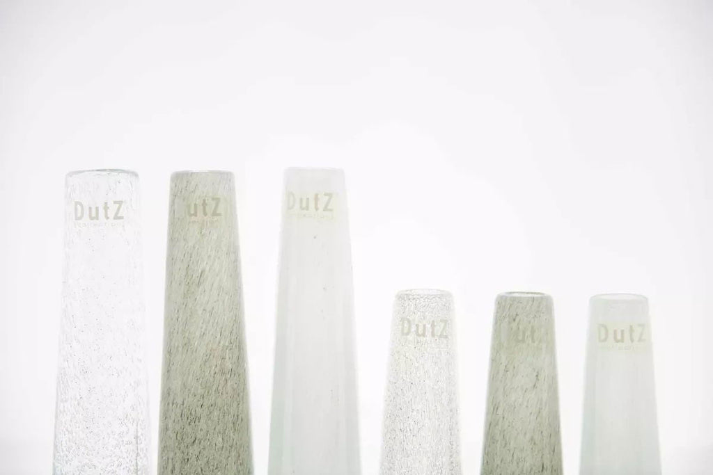 Clear Bubbles Solifleur Vase Mouthblown Glass