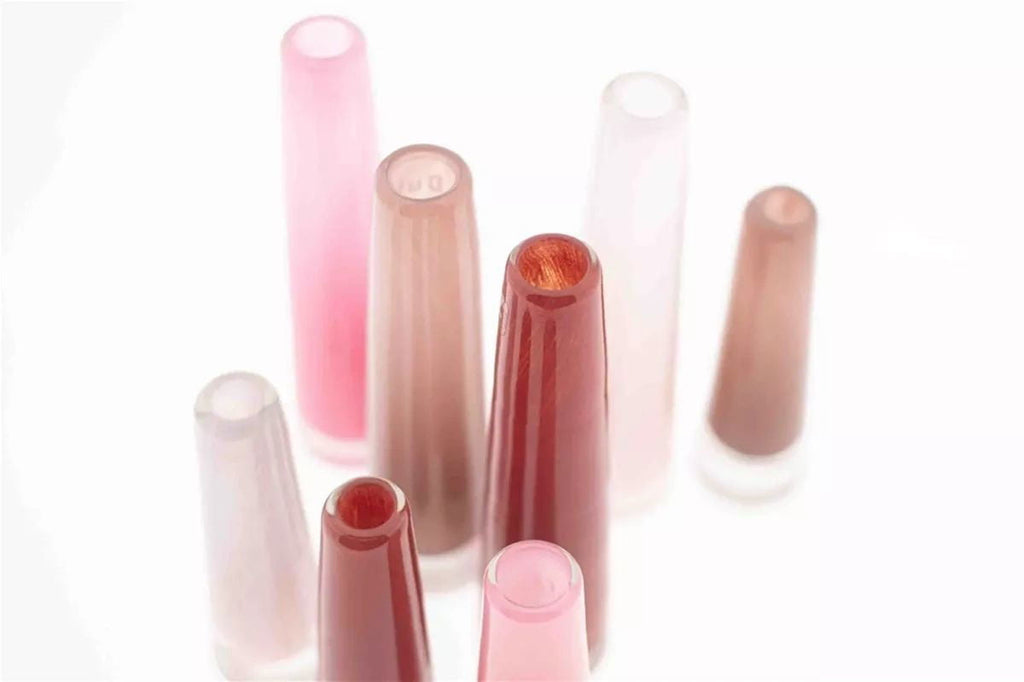 Apricot Solifleur Bud Vase Mouthblown Glass