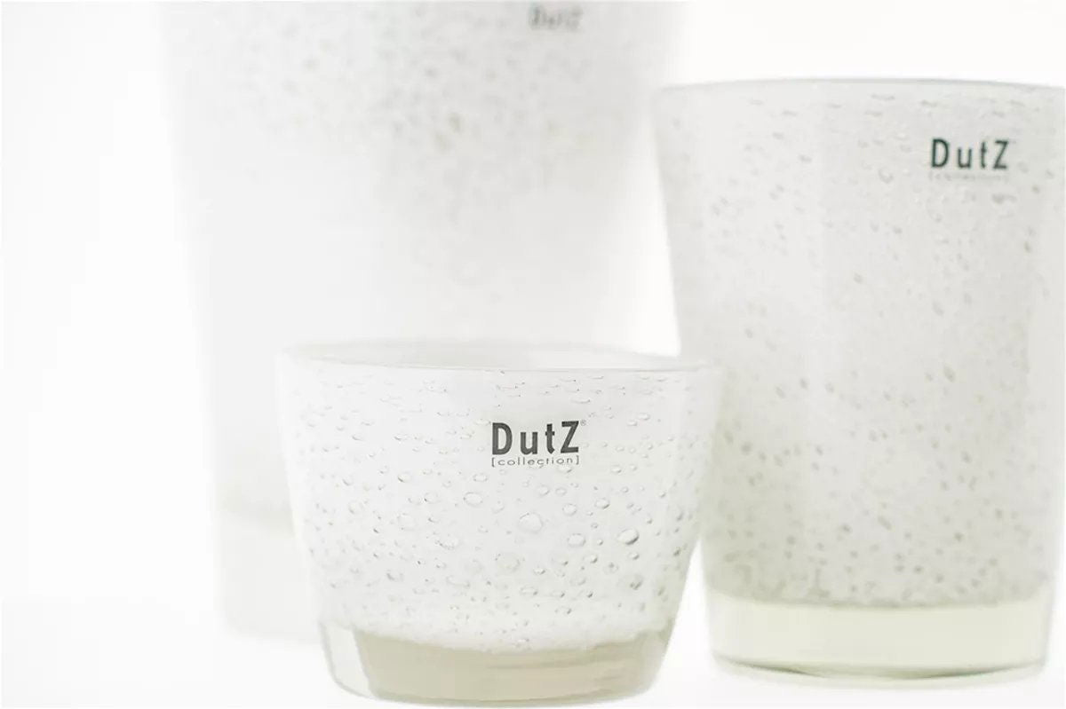 Conic Vase Thick with Bubbles