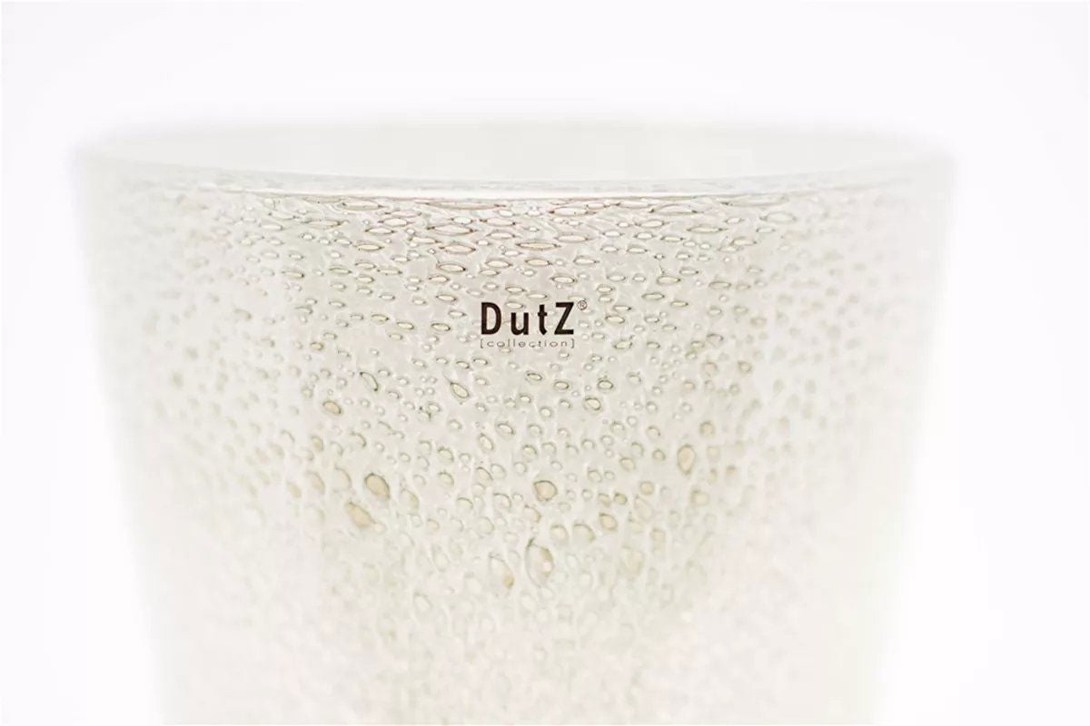Conic Vase Thick with Bubbles