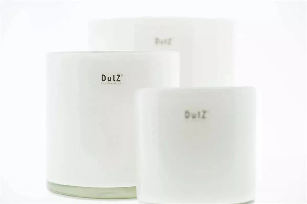 White Cylinder Votive Glass Candle Holder