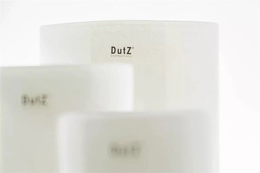 White Cylinder Votive Glass Candle Holder