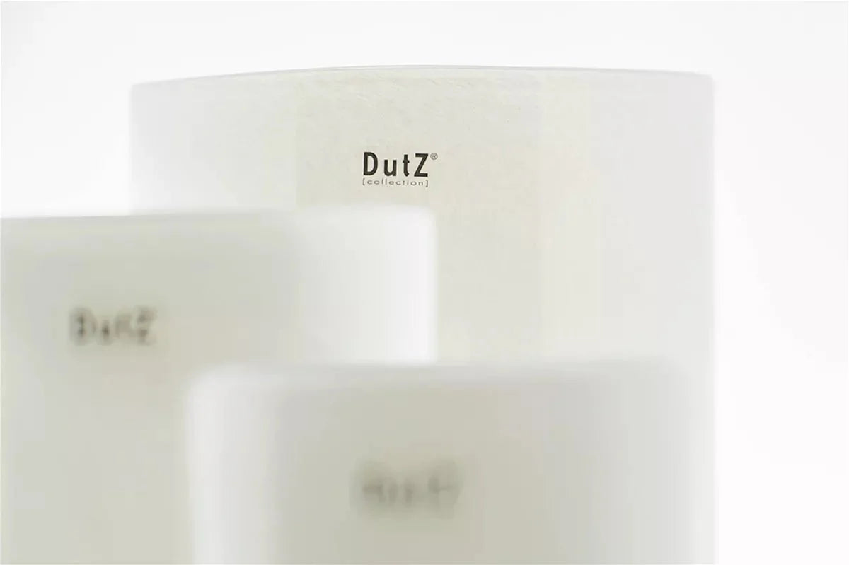 White Cylinder Votive Glass Candle Holder