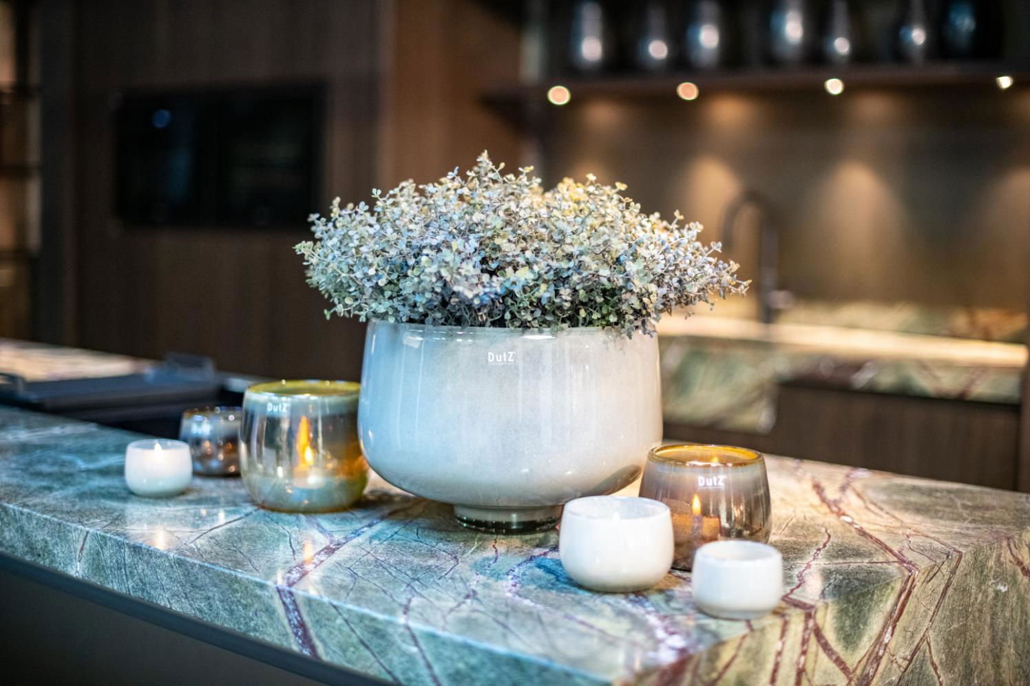 Beige Glass Bowl